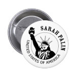Sarah Palin Statue of Liberty Pinback Button