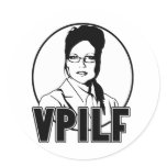 Sarah Palin VPILF Round Sticker