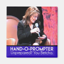 Sarah Palin's Teleprompter: The Hand-o-Prompter Magnet