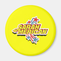 SARAHMERICAN FRIDGE MAGNET
