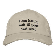 SARCASM BASEBALL CAP