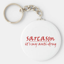 Sarcasm Keychain