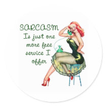 Sarcasm Pin Up Girl