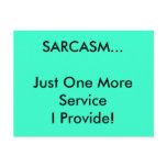 Sarcasm products postcards