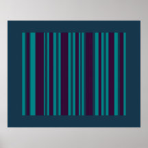 Sarcelle d'hiver foncée et rayures pourpres posters