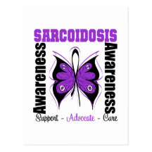 Sarcoidosis Awareness Butterfly Post Cards