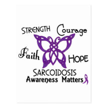 Sarcoidosis Celtic Butterfly 3 Postcard