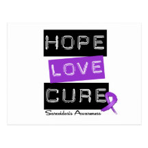 Sarcoidosis Hope Love Cure Postcard