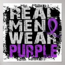 Sarcoidosis Real Men Wear Purple Poster