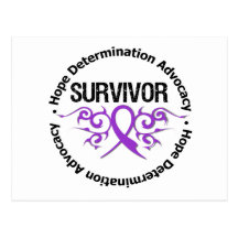 Sarcoidosis Survivor Tribal Ribbon Post Card