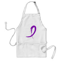 Sarcoidosis's Purple Ribbon A4 Apron