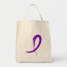 Sarcoidosis's Purple Ribbon A4 Tote Bags
