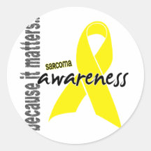 Sarcoma Awareness Round Sticker