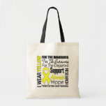 Sarcoma Cancer I Wear Yellow Ribbon TRIBUTE Bag