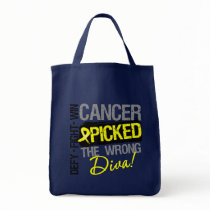 Sarcoma Cancer Picked The Wrong Diva Canvas Bag