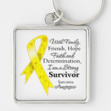 Sarcoma Cancer Support Strong Survivor Keychains