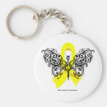Sarcoma Cancer Tribal Butterfly Key Chain