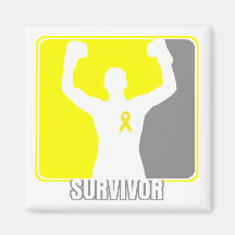 Sarcoma Cancer Winning Survivor Fridge Magnets