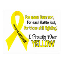 Sarcoma I Proudly Wear Yellow 1 Post Card
