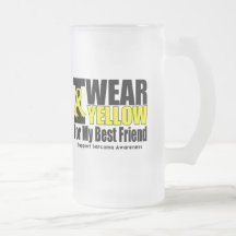 Sarcoma I Wear Yellow Ribbon For My Best Friend Coffee Mug