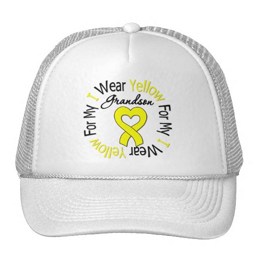Sarcoma I Wear Yellow Ribbon For My Grandson Hat