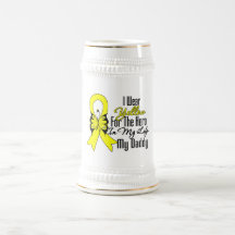 Sarcoma Ribbon My Hero My Daddy Coffee Mugs