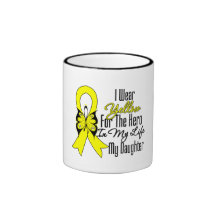 Sarcoma Ribbon My Hero My Daughter Coffee Mug