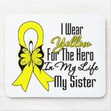 Sarcoma Ribbon My Hero My Sister Mouse Mats