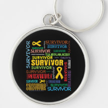 Sarcoma Survivor Collage.png Key Chain