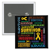Sarcoma Survivor Collage.png Pinback Button