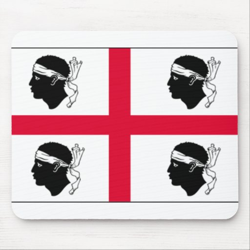 Sardinia Flag Mousepad