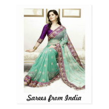 Sarees d'Inde Carte Postale