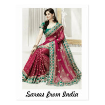 Sarees d'Inde Cartes Postales