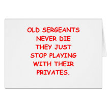 SARGE.png Greeting Cards