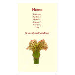 Sarracenia Pitcher Plant Business Card