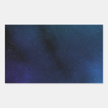 Sarry Space Scene Rectangle Sticker