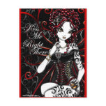 Sasha Red Corset Tattoo Fairy Postcard