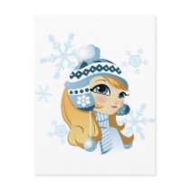 Sasha the Snow Bunny! Post Card