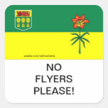Saskatchewan No Flyers Please mail Box Sticker