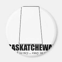 saskatchewan simple drawing, hard to say magnet