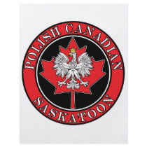 Saskatoon Round Polish Canadian Leaf Personalized Flyer