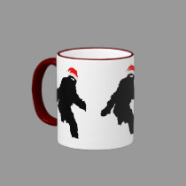 Sasquatch Claus mugs