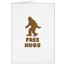 SASQUATCH - FREE HUGS CARDS