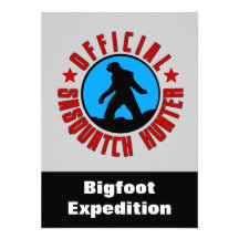 Sasquatch Hunter Funny Invitation to find Bigfoot