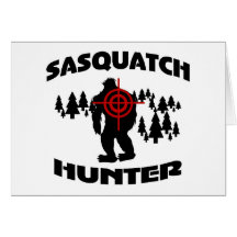 Sasquatch Hunter Greeting Card