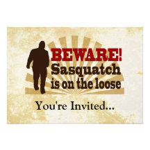 Sasquatch on the Loose Invites