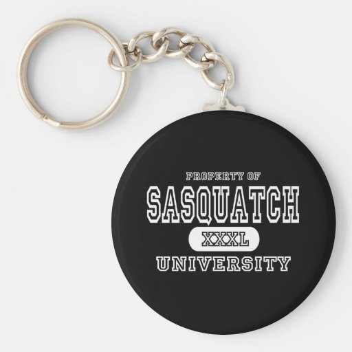 Sasquatch University Dark Keychain