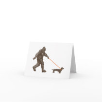 Sasquatch's Best Friend Greeting Cards
