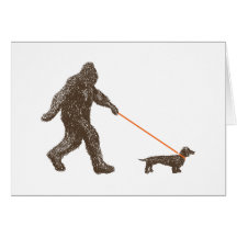 Sasquatch's Best Friend Greeting Cards