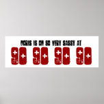 Sassy 90th Birthday Party Banner Custom Name Print